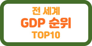 GDP 뜻, 전 세계 GDP 순위 TOP10, 대한민국의 순위는 썸네일