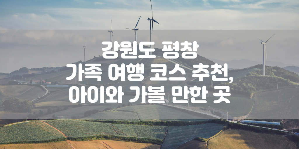 강원도 평창 가족 여행 코스 추천, 아이와 가볼 만한 곳 썸네일